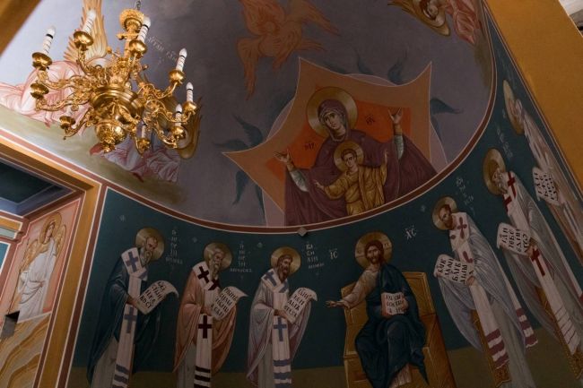 Ухта Коми Продолжается роспись внутренних помещений храма на проспекте Зерюнова